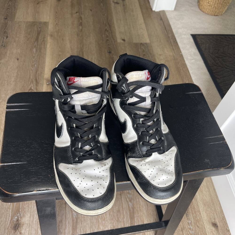 Nike Dunk High Panda White Black Lace Up Sneakers DD1869-103 Womens Size 9.5 - Picture 3 of 13